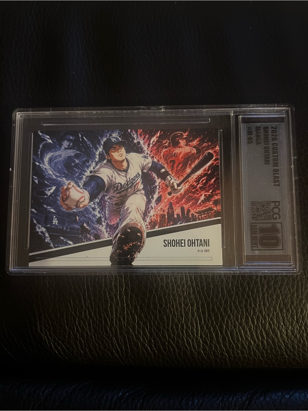 Shohei Ohtani Manga Custom Art Card Graded 10